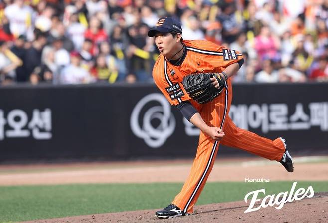 ▲ 위기를 잘 정리하지 못한 필승조 박상원도 올해 평균자책점 10점대에 머물고 있다 ⓒ한화이글스