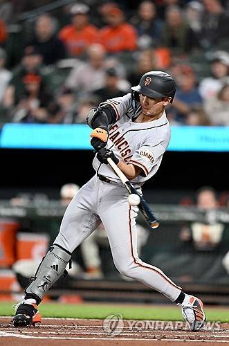 이정후가 시즌 첫 홈런을 날렸다. [게티이미지/AFP=연합뉴스]