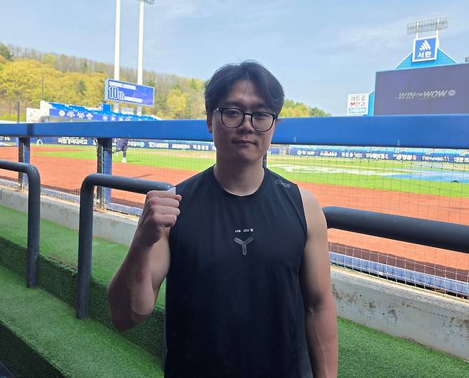 11일 대구 삼성라이온즈파크에서 포즈를 취한 삼성 박승규 [촬영= 김동찬]