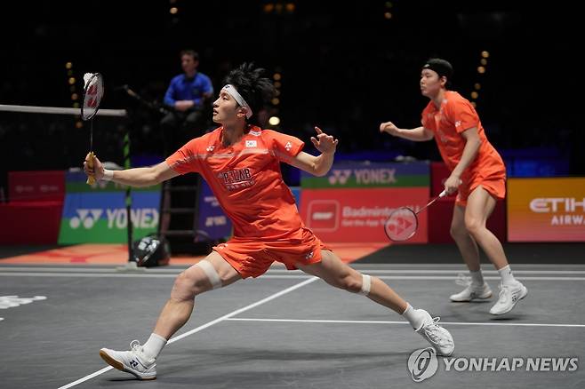 남자복식 '무적의 듀오' 서승재와 김원호 [AP=연합뉴스]