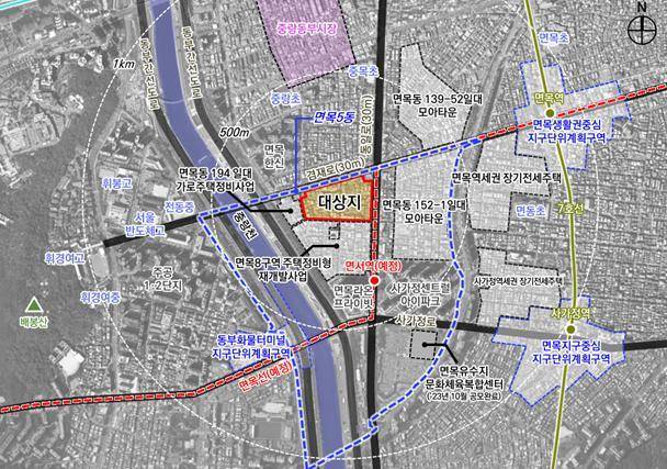 면목10구역 위치도(서울시 제공)