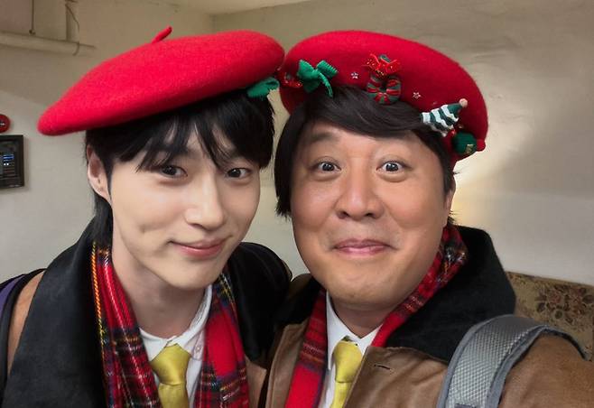 변우석(왼쪽)과 정준하. 사진 | 정준하 SNS