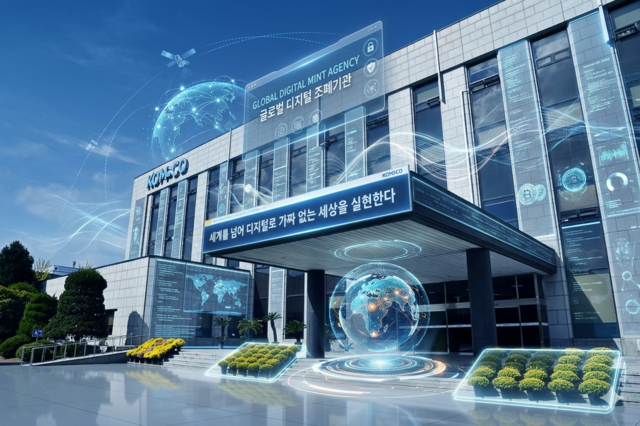 한국조폐공사는 미래지향적이고 글로벌한 ‘디지털 조폐기관’을 목표로 디지털 혁신을 이어가고 있다. (AI 활용 이미지) [조폐공사 제공]