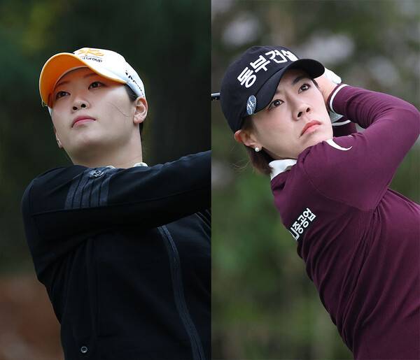 2026년 한국여자프로골프(KLPGA) 투어 iM금융오픈에 출전한 방신실, 박주영 프로. 사진제공=KLPGA (사진을 무단으로 사용하지 마십시오.)