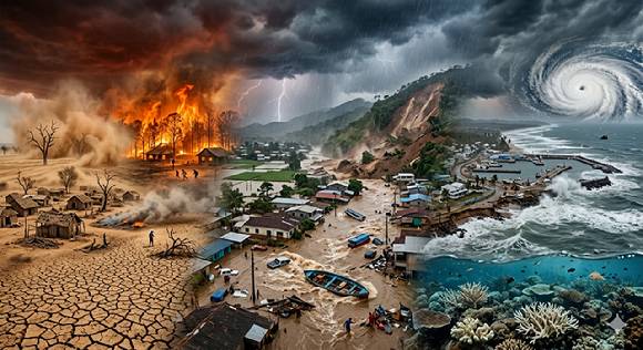 '슈퍼 엘니뇨=기록적 폭염, 폭우, 가뭄'이다. 2026~2027년 슈퍼 엘니뇨 가능성이 커지고 있다. [사진=GEMINI]