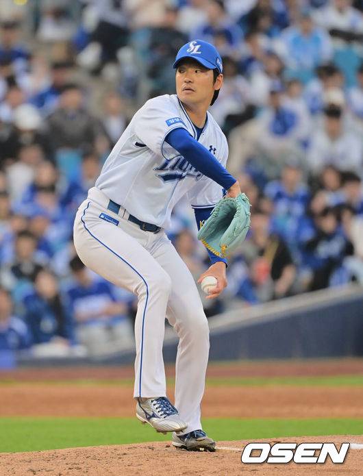 [OSEN=대구, 이석우 기자] 삼성 라이온즈 백정현 153 2026.04.11 / foto0307@osen.co.kr