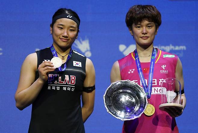 ▲ 안세영이 결승에서 승리할 경우, 배드민턴 주요 국제대회를 모두 석권하는 사실상의 ‘그랜드슬램’을 완성하게 된다. 결승 상대는 전영오픈 우승자 왕즈이. 상대 전적과 최근 흐름을 고려하면 여전히 안세영이 우위다. ⓒ연합뉴스/REUTERS
