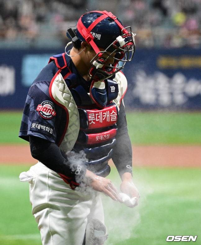 최근 선발 출전이 잦아지는 손성빈.