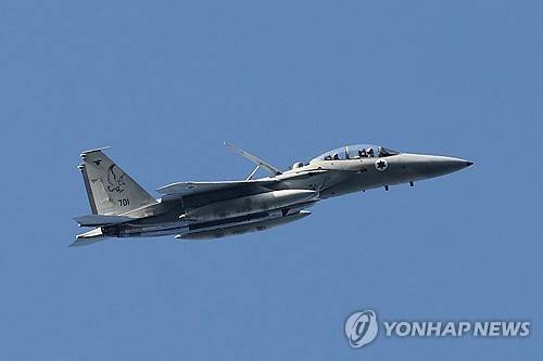 이스라엘 전투기 [EPA 연합뉴스 자료사진. 재판매 및 DB 금지]