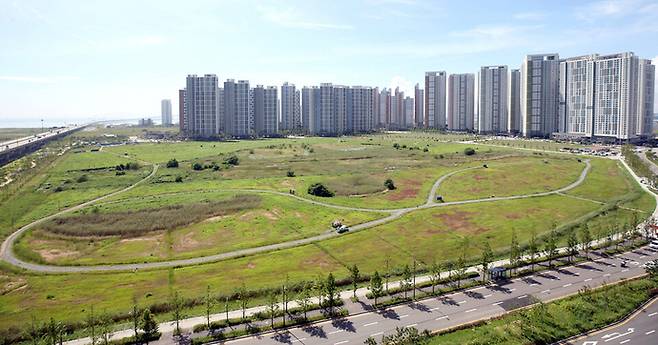 인천 연수구 송도국제도시 8공구 R2블록 부지 전경. 사진=인천경제청