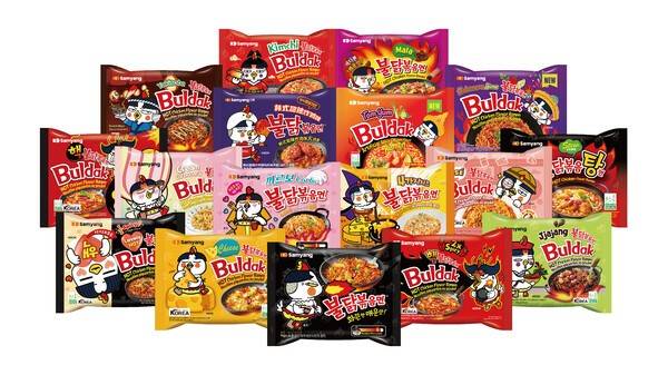 불닭볶음면 시리즈.[출처=삼양식품]