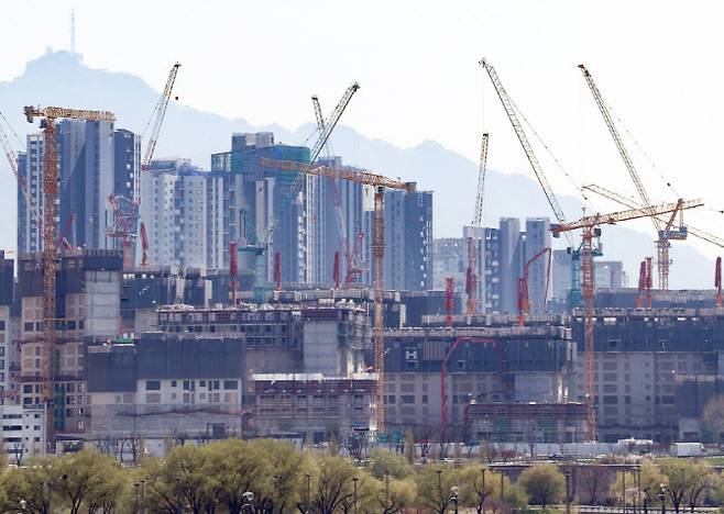 서울 시내 한 아파트 공사장의 모습. (사진=뉴스1)