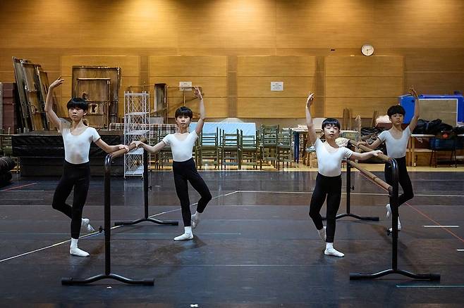 2026 뮤지컬 '빌리 엘리어트'의 주역 4인방.(신시컴퍼니 제공)