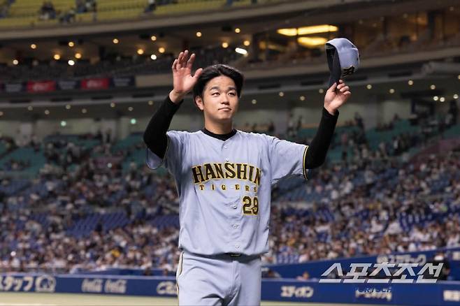 한신 좌완 다카하시가 12일 주니치를 상대로 올시즌 두 번째 9이닝 완봉승을 올렸다. 사진출처=한신 타이거즈 SNS