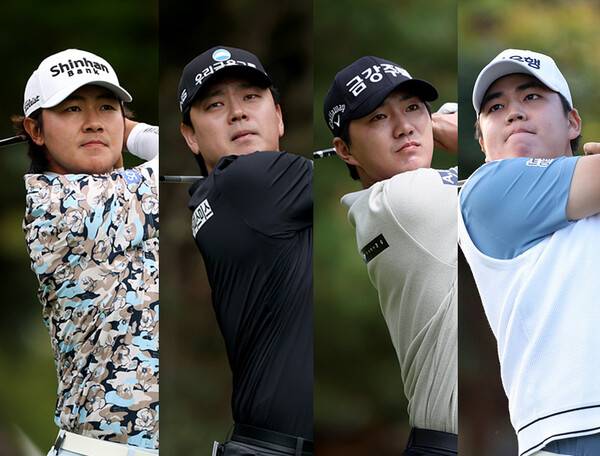 한국프로골프(KPGA) 투어 2026시즌 개막전 제21회 DB손해보험 프로미오픈에 출전할 예정인 김성현, 이정환, 옥태훈, 장유빈 프로. 사진제공=KPGA (사진을 무단으로 사용하지 마십시오.)