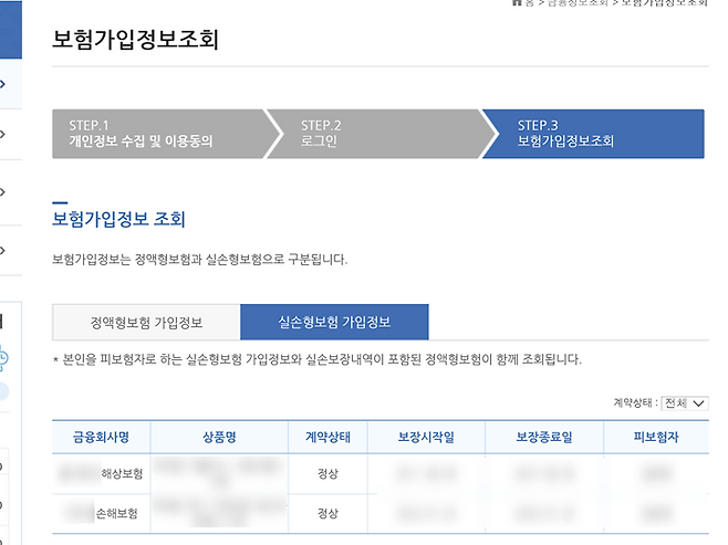 계좌부터 카드, 보험까지 나의 금융 정보를 한 곳에서 확인 가능하다. (어카운트인포&nbsp;누리집)