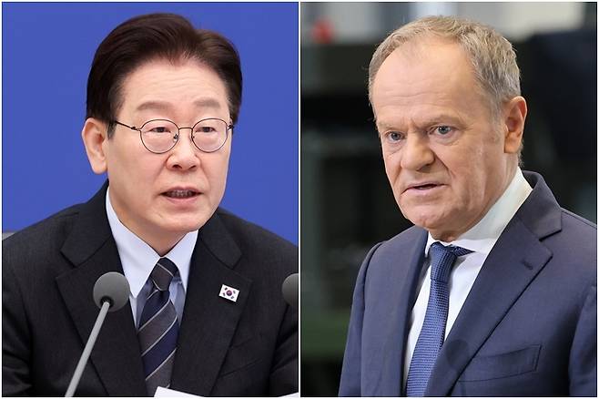 ▲ 이재명 대통령(왼쪽)과 도날트 투스크 폴란드 총리 [연합뉴스]