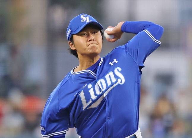 지난 8일 KIA전에 선발 등판한 좌완 이승현의 모습. /사진=삼성 라이온즈