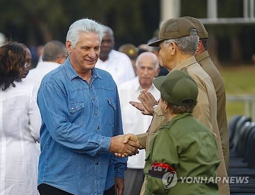 미겔 디아즈-카넬 쿠바 대통령 [EPA 연합뉴스 자료사진. 재판매 및 DB 금지]