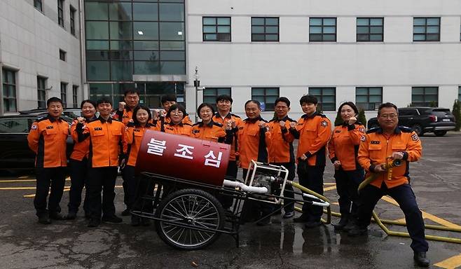 연천소방서, 1950년대 소방 리어카 복원 제작 [연천소방서 제공, 재판매 및 DB 금지]