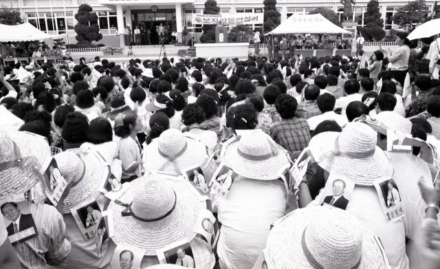 의회 선거운동(1991년 3월, 양해광기증기록물). /경상남도기록원 소장/