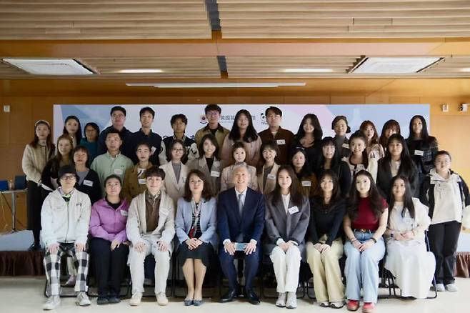 14일 오후 중국 베이징 주중 한국대사관에서 '2026년도 한중 우호수호천사단' 발대식이 열리고 있다. (사진=주중 한국대사관)