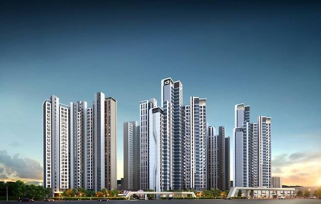 강동 헤리티지 자이 투시도. GS건설 제공