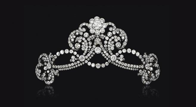 1901년 제작된 코헤르트 다이아몬드 티아라. 프란츠 요제프 황제가 외손녀인 마리아 안네 대공녀에게 1903년 준 결혼 선물. 소더비 제네바 2018, 부르봉-파르마 가문 컬렉션. ©Sotheby's