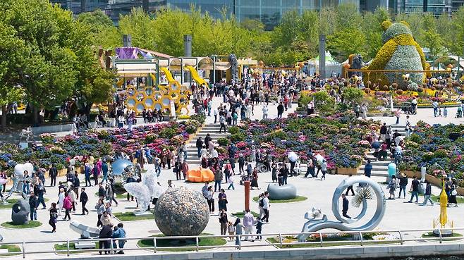 지난해 고양국제꽃박람회 현장.  고양시