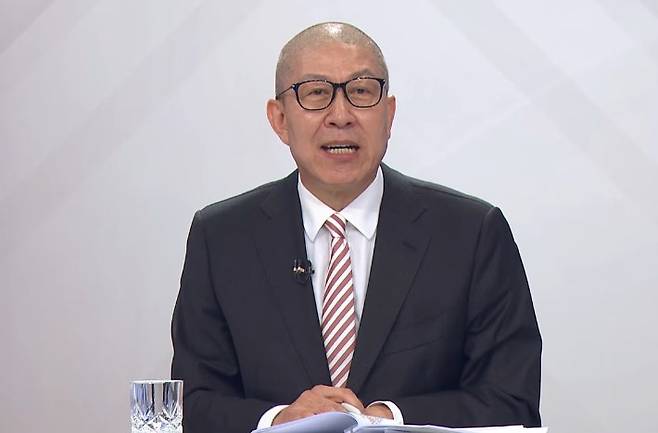 국민의힘 부산시장 후보인 박형준 시장. 국민의힘tv 캡처