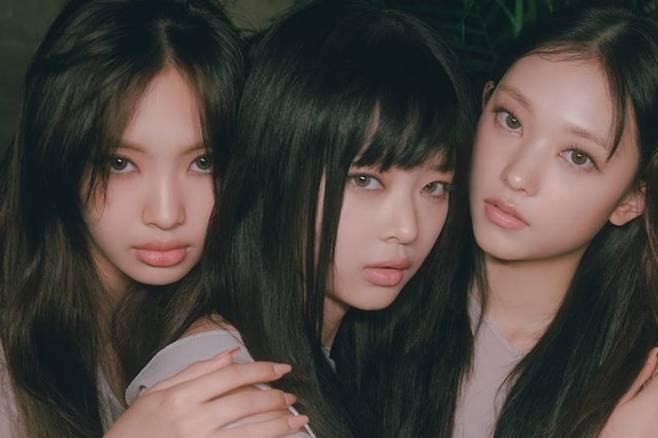 왼쪽부터 뉴진스 혜인, 하니, 해린. 어도어 제공