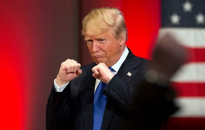 도널드 트럼프 미국 대통령. AP 연합뉴스