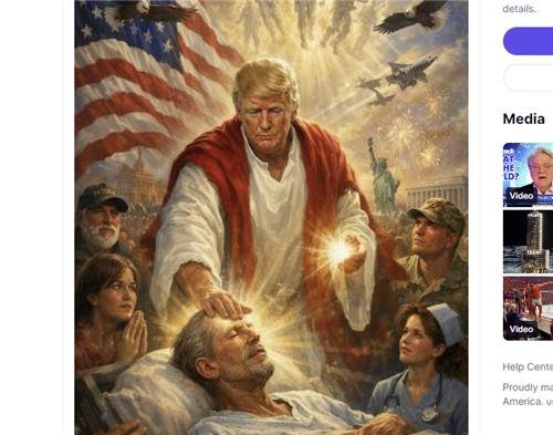 트럼프 대통령이 올린 이미지 [트럼프 트루스소셜 캡처. 재판매 및 DB 금지]