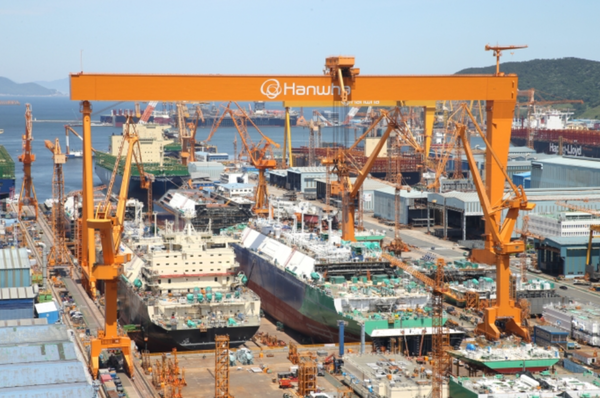 한화오션 거제사업장 전경. /한화오션