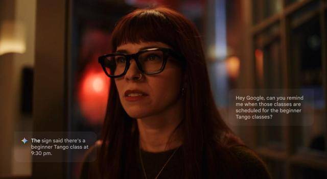 구글과 삼성전자가 출시 예정인 AI 스마트 글라스 모습 [사진=구글 블로그 캡처]