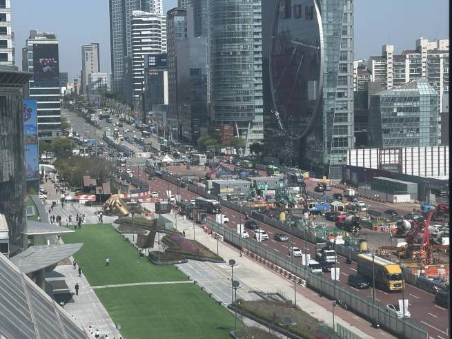 서울 강남구 코엑스에서 영동대로 일대를 바라본 모습.(천상우 1000tkddn@)