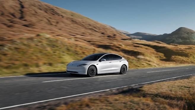 2026년 1분기 가장 많이 팔린 전기차 테슬라 모델 3. 사진=테슬라