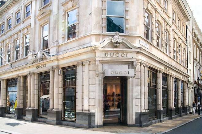 영국 런던의 구찌 매장. 사진=게티이미지뱅크