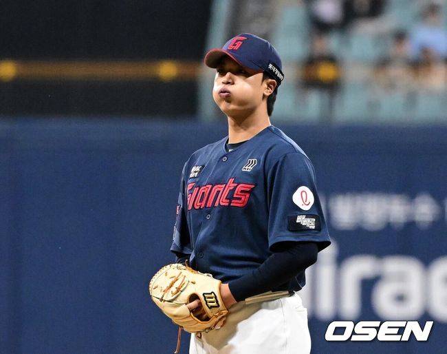 [OSEN=지형준 기자] 롯데 박정민. 2026.04.11 /jpnews@osen.co.kr