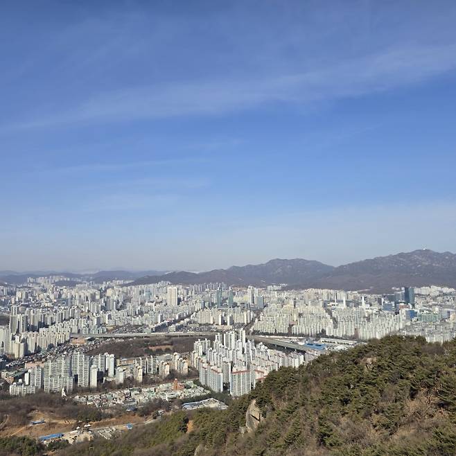 모락산 도심 풍경