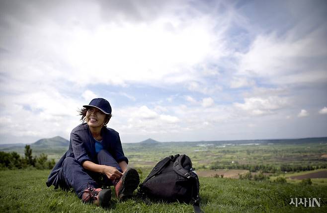 고 서명숙 제주올레 이사장의 2007년 모습. ⓒ시사IN 포토