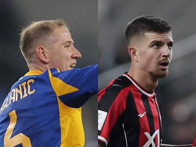 울산과 서울은 15일 울산문수경기장서 열릴 ‘하나은행 K리그1 2026’ 2라운드 순연경기서 맞붙는다. 각 팀 중원의 핵심 보야니치(왼쪽)과 바베츠의 역할이 중요하다. 사진제공｜한국프로축구연맹