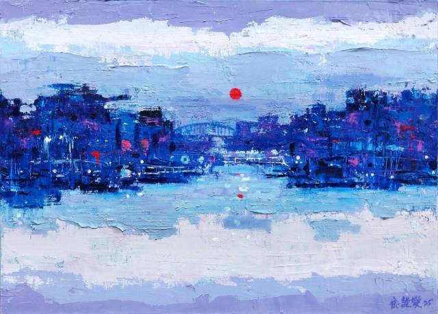 여근섭, 바다와 도시, 2026. 심스갤러리 제공