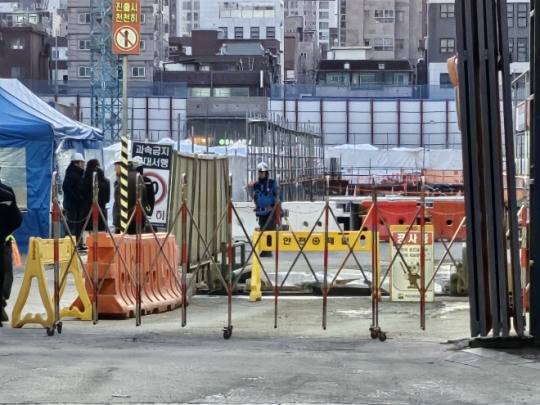 서울 인근 시공에 들어간 공사현장./한국금융신문 조범형 기자