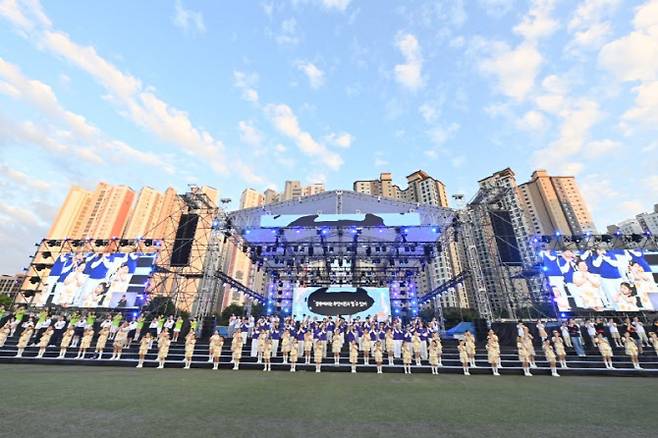 지난해 열린‘하남뮤직페스티벌-뮤직 人 The 하남’ 무대 모습.(사진=하남시)