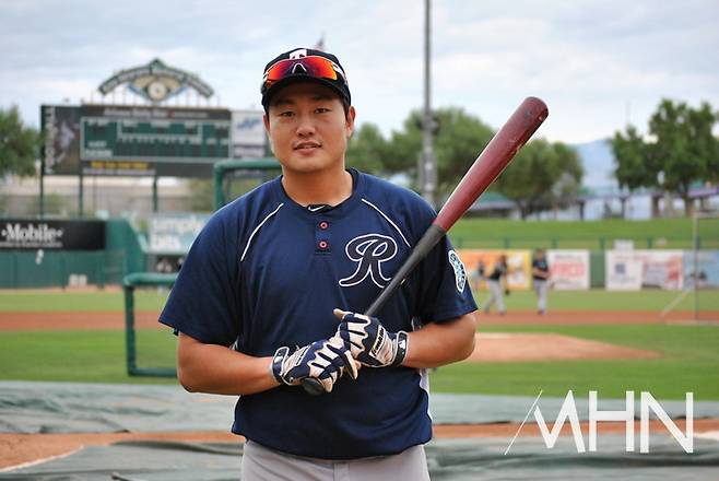 (시애틀 산하 마이너리그 트리플 A 시절의 최지만)