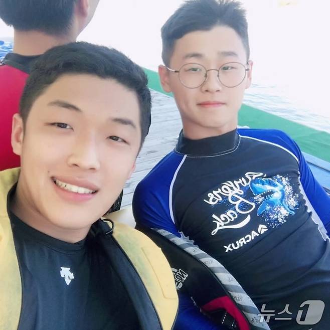 기증자 오선재 씨(오른쪽). 왼쪽 인물은 오 씨의 친구 위성준 씨.(한국장기조직기증원 제공)