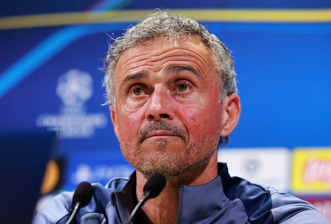 기자회견에 참석한 엔리케 감독   로이터<저작권자(c) 연합뉴스, 무단 전재-재배포, AI 학습 및 활용 금지>