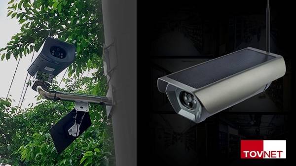 대전 중구 '4G LTE 친환경 태양광 CCTV 솔라캠' 설치 사례 이미지. 사진=토브넷