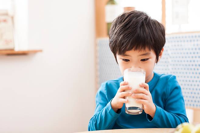 어릴 때 지방을 제거하지 않은 '전지방 우유(일반 우유)'를 마신 아이들이 저지방 우유를 마신 아이들보다 오히려 비만 위험이 낮을 수 있다는 연구 결과가 나왔다./사진=클립아트코리아